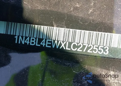 2020 Nissan Altima Sl Intelligent Awd z USA, uszkodzony, nr VIN 1N4BL4EWXLC272553